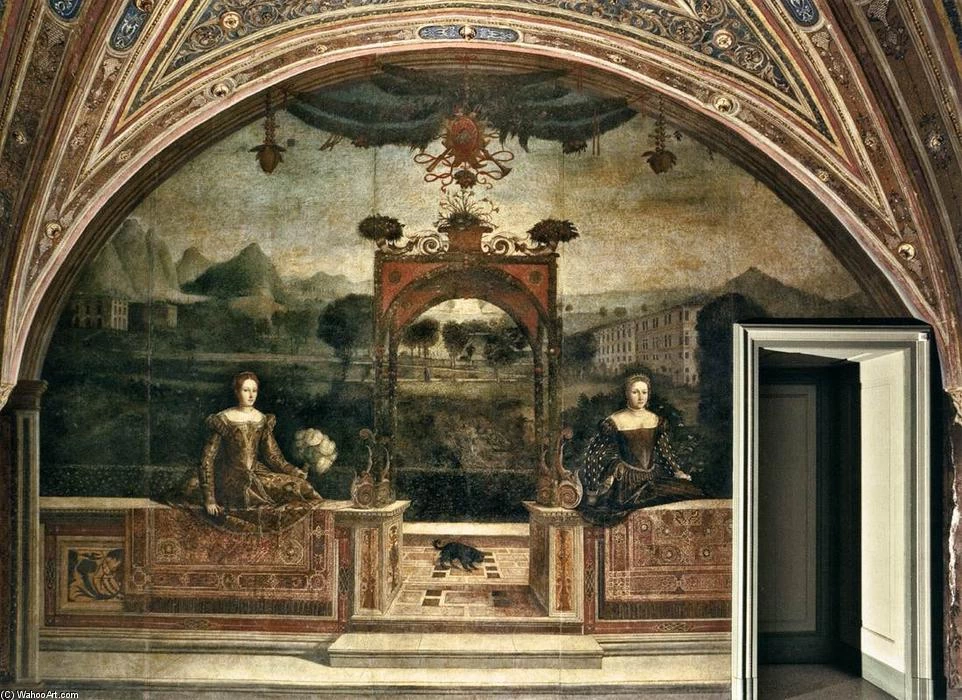 Il Moretto-244-Due donne in paesaggio-PALAZZO MARTINENGO-SALVADEGO (BRESCIA, ITALY)